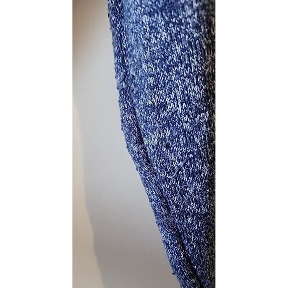 Old Navy 1/4 Zip Pullover Sweater Men's Medium Blue Raglan Sleeve Mock Neck - Picture 3 of 9